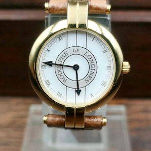 ロンジン　ロドルフ　ルドルフ　腕時計 LONGINES（ロンジン） 時計 ルドルフ レディース ブラック 白文字盤