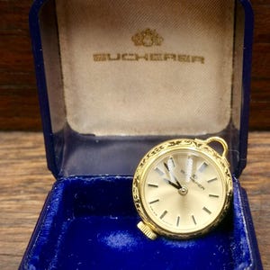 ブッフェラーBUCHERER ペンダント 時計 スイス製 希少 レア 手巻き式