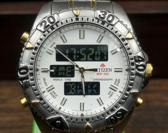 Vintage 1997 CITIZEN C500-E80338 Promaster Aqualand 200m Dive