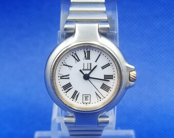 Dunhill 18k sales gold quartz watch