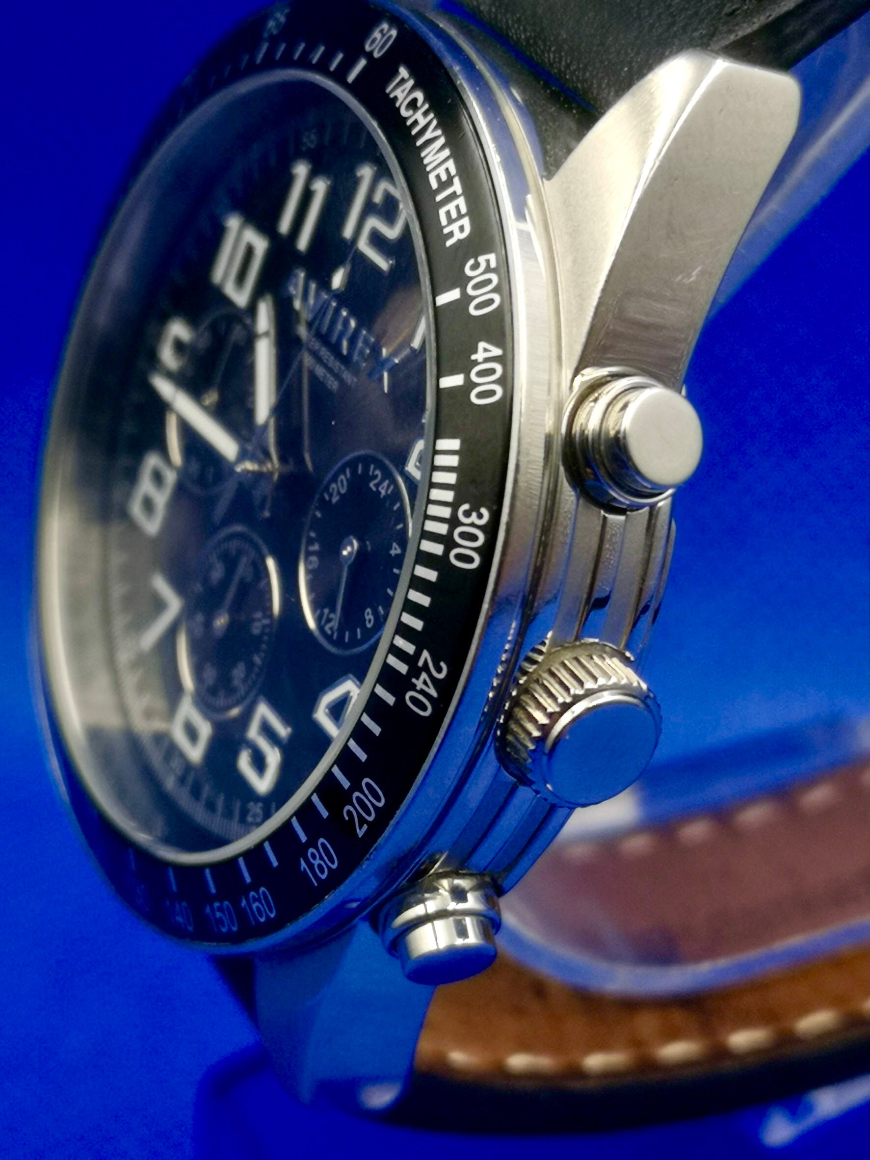 Vintage AVIREX Chronograph Men's Quartz Watch. AX007M - Etsy