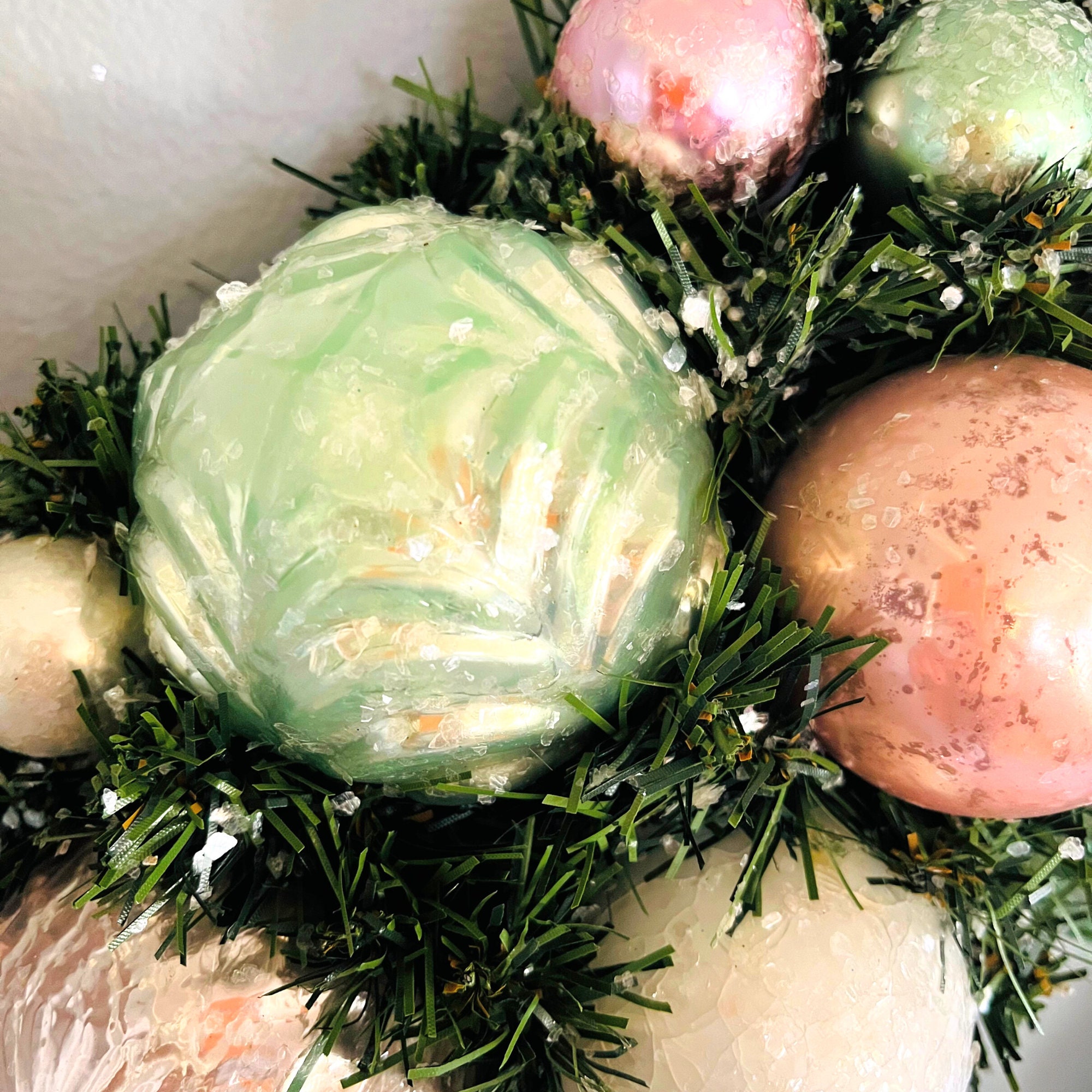 Pink Christmas Wreath, Pink Christmas Decor, Holiday Wreath, Beautiful