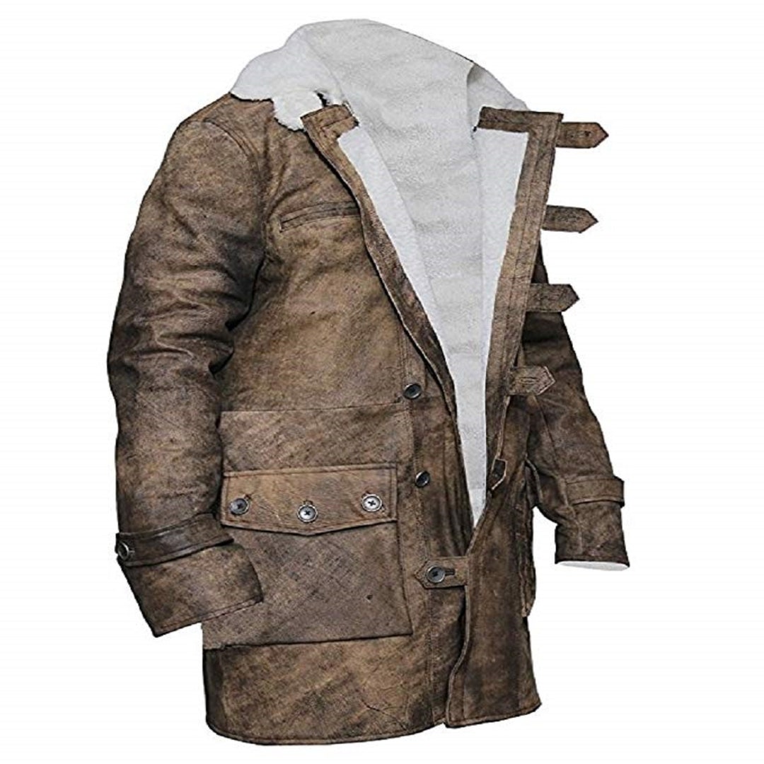Mens swedish bomber shearling shop bane coat