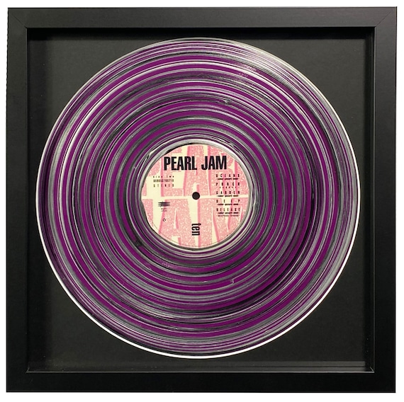 Perfect Ten: Pearl Jam Hand-painted Vinyl Record Framed -  Denmark