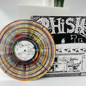 Fee (framed with cover): Phish Hand-Painted Vinyl Art Rock Art Record Art