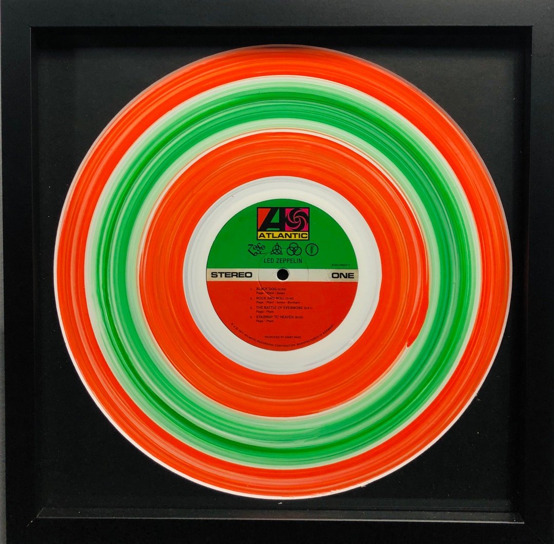 Heaven: Led Zeppelin Hand-painted Vinyl Framed Art - Etsy