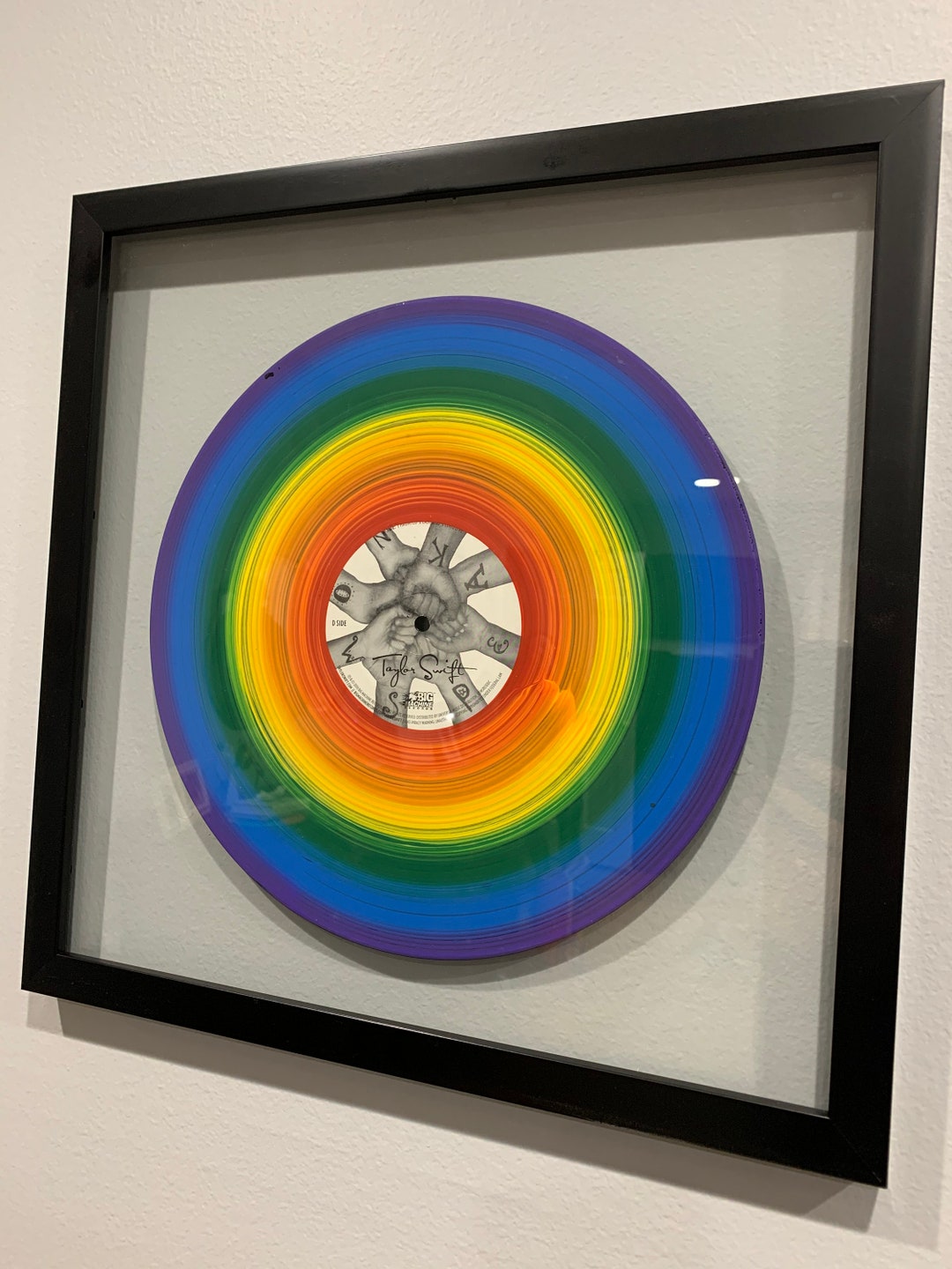 Speak Taylor Handpainted Vinyl Record Framed Art Etsy