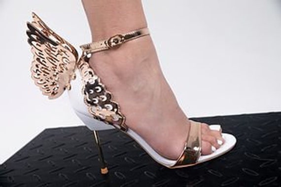 Customized Gold Butterfly Heels - Etsy 
