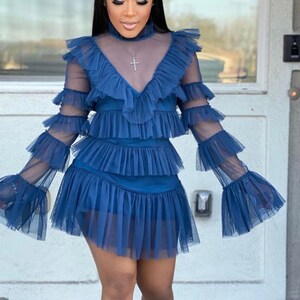 Blue Tulle Dress Villanelle Dress See 