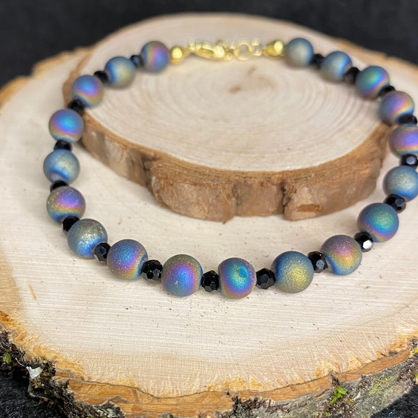 Rainbow Druzy Bracelet