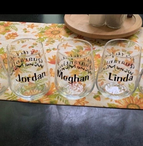 Custom Wine Glasses Etsy