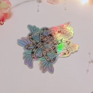 Holographic Biblically Accurate Angel Vinyl sticker | 3 inch