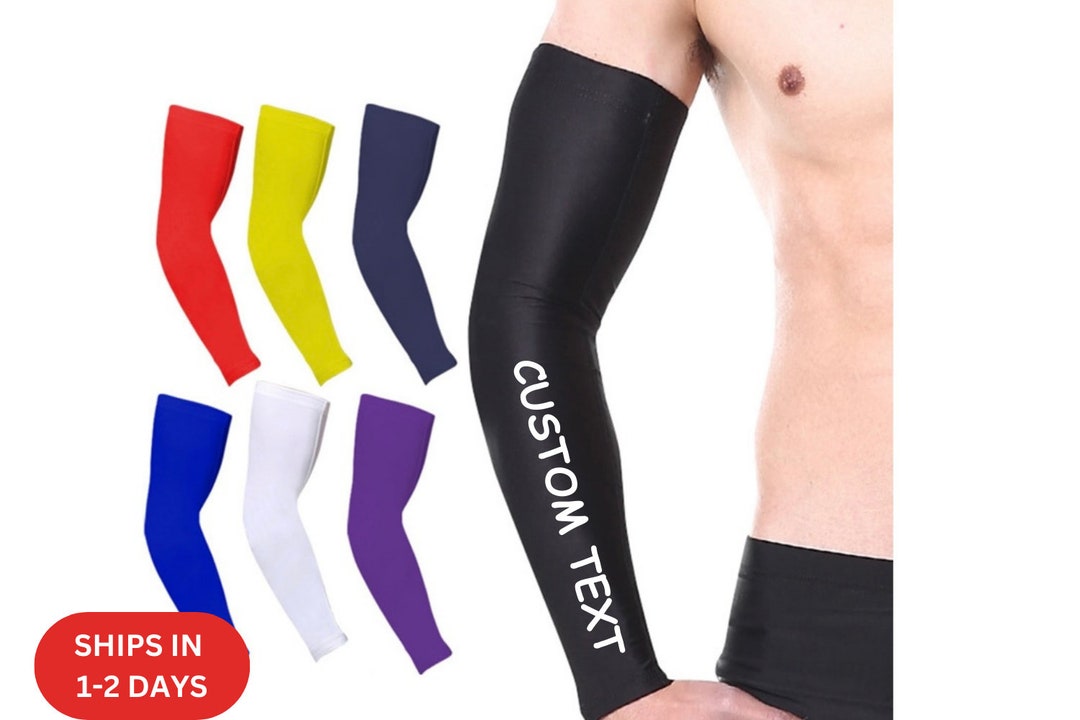 Custom Arm Sleeve, Personalized Arm Sleeve, Compression Arm Sleeve kids ,youth and Adult Sizes