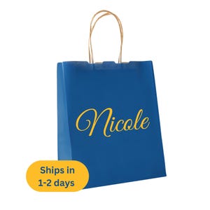 Custom name gift bags - BEST SELLING, bridesmaid gift bags, groomsman gift bags, wedding party gift bag, wedding gift bags, custom gift bag