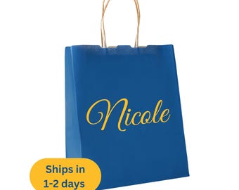 Custom Name Gift Bag - Personalized Wedding Party Favor