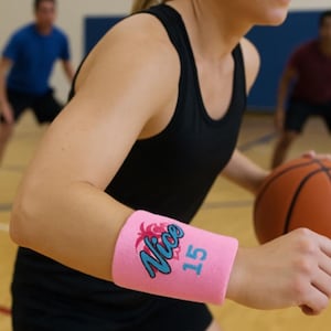Personalized unisex sweatbands wristbands perfect for any sport this listing is for ONE SWEAT BAND can be customized