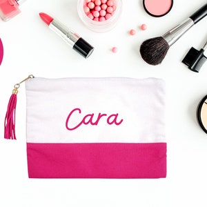 Personalized Makeup Bag, Best Friend Gift, Toiletry Bag, Purse Organizer ,Bridesmaid Gift Ideas, Monogrammed Wristlet