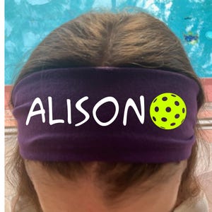 Personalized Cotton Athletic Headband, Custom Team Sports