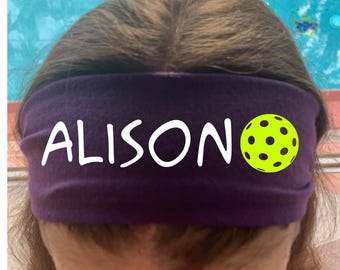 Personalized Cotton Athletic Headband, Custom Team Sports