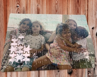 Custom Photo Jigsaw Puzzle, Personalized Cardboard Puzzle
