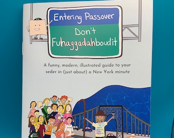 Haggadah For Funny Passover Seder - "Don't FUHAGGADAHBOUDIT" - Print book, Easy Haggadah, Modern Haggadah, Easy Passover, Funny Seder