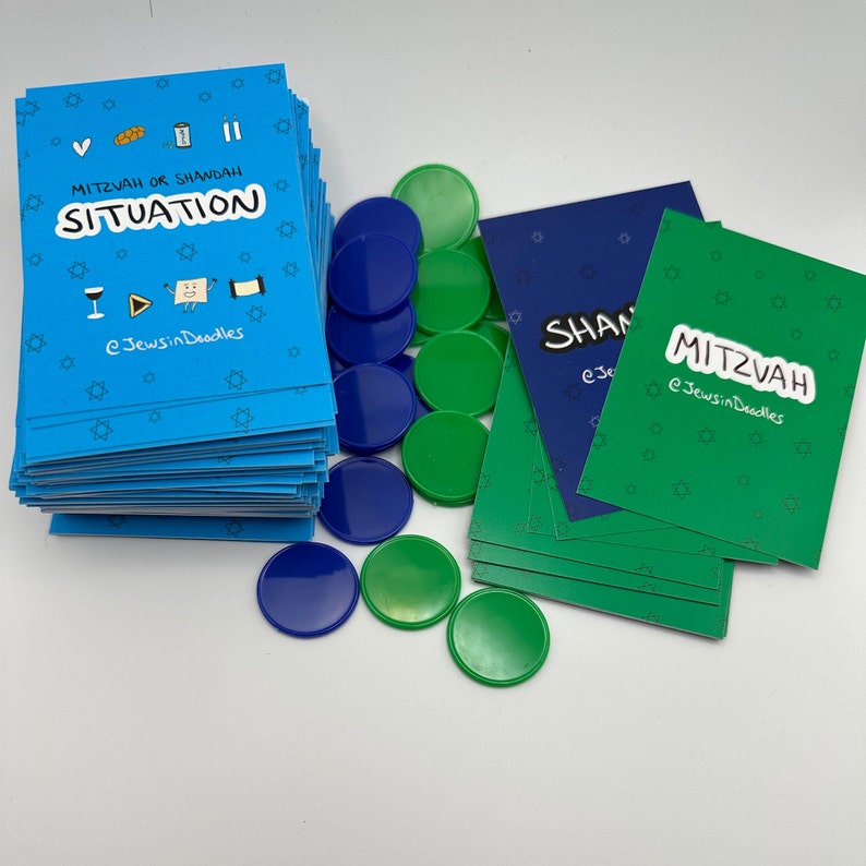 Funny Jewish Game 'mitzvah or Shandah,' High Holiday Game, Jewish Game
