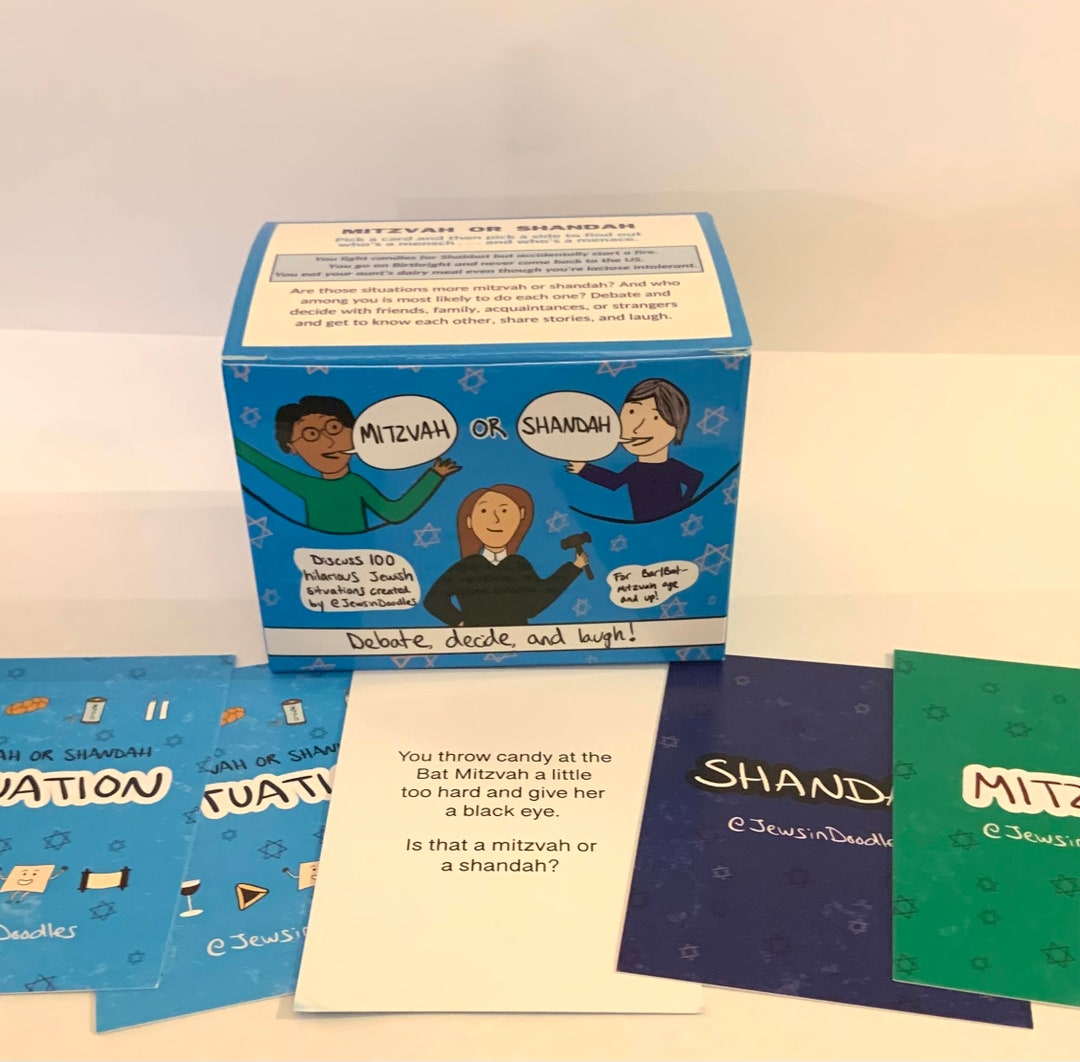 Funny Jewish Game 'mitzvah or Shandah,' High Holiday Game, Jewish Game