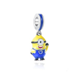 Mini fictional yellow Genuine 925 Sterling Silver for Charm Bracelet