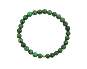 Pearl Bracelet Jade Semi-Precious Stones Green | Feel Embraced