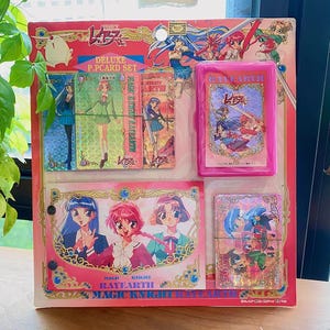 Vintage 1995 pince magique chevalier Rayearth deluxe PP prisme brillant Kira jeu de cartes porte-cartes album