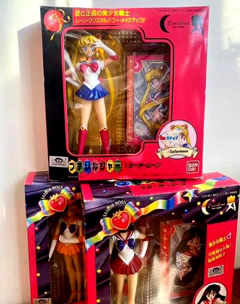 Vintage 1993-94 Sailor Moon Figures – Sailor Venus, Mars, Jupiter