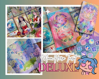 Moon Hero Tarot “Deluxe” combo set - Sailormoon 23 Major Arcana Tarot Cards with booklet / Postcards / Stickers /