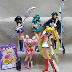 Brand new Vintage 2002 Bandai Pretty Guardian Sailor Moon HGIF Figure set of 6 world part 2