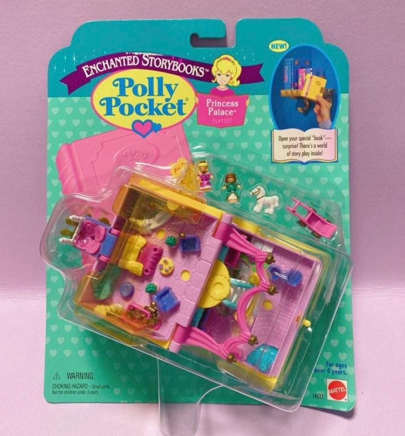 NIB Sealed 1995 Pollypockets Princess Palace - Enchanted