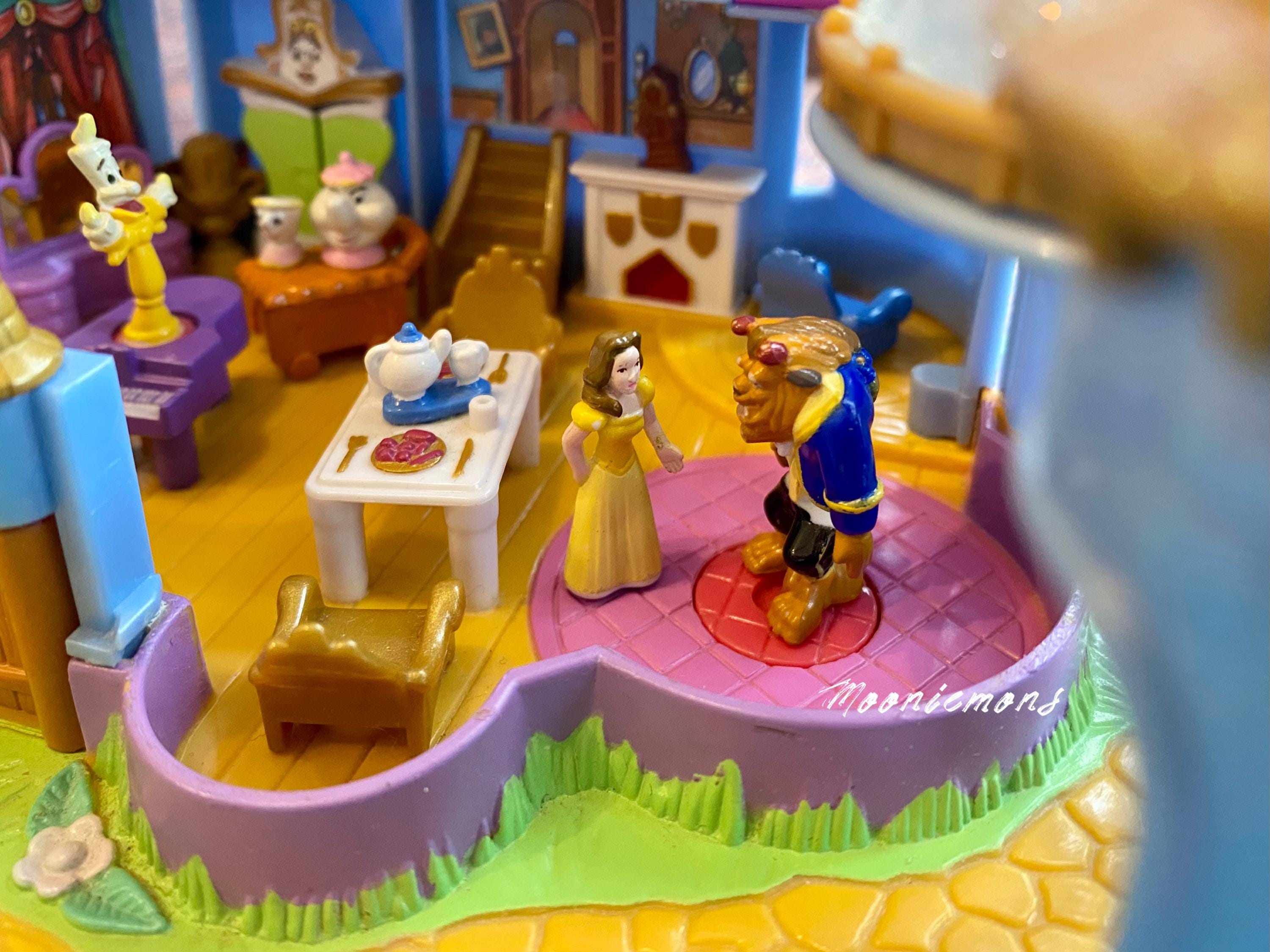 Beast Castle ミニチュア　正規品　ディズニー　レア　陶器 100% Complete 1997 Disney Bluebird Beauty & the Beast Magical