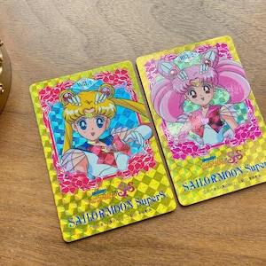Sailormoon 1995 Amada Sailor Moon S/Hero Collection PARTE 5 Sailor Moon ChibiUSA WGL Double Kira Sparkle coleção brilhante