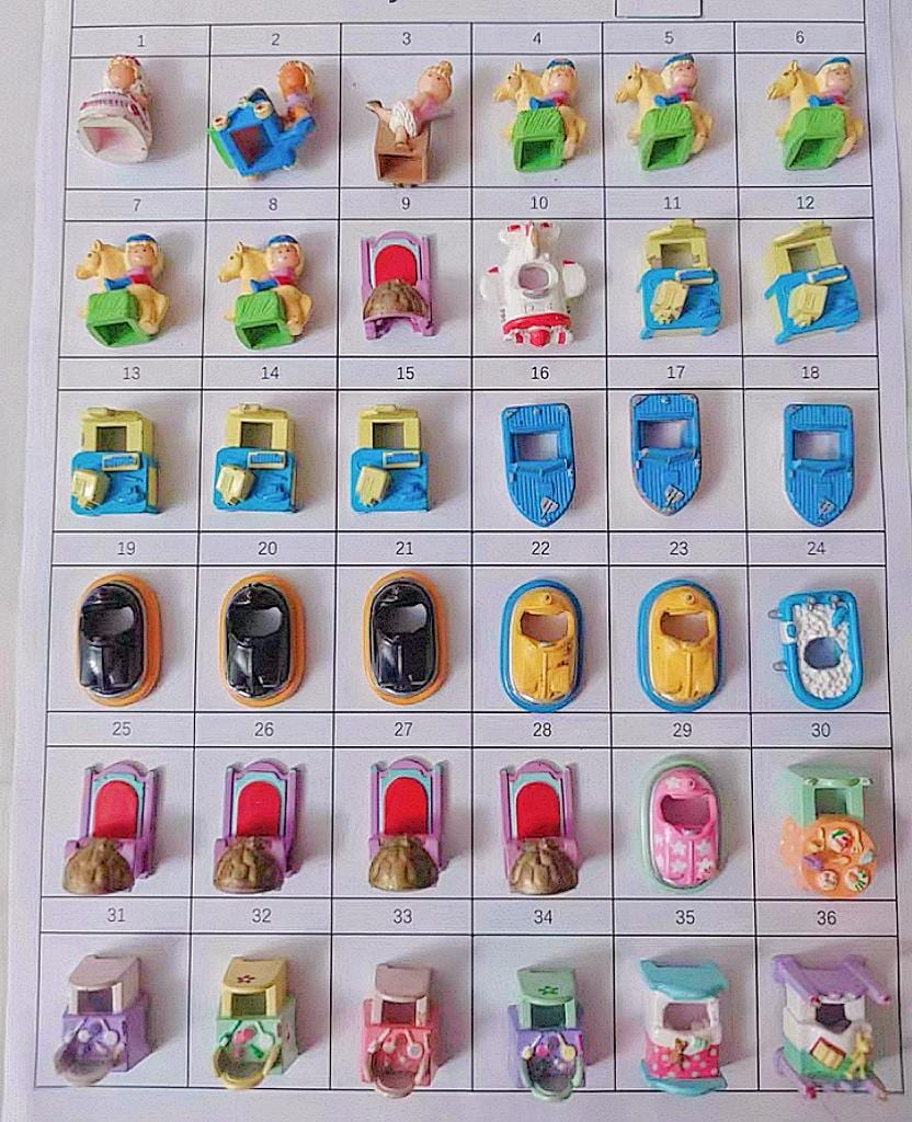 Clips D'oreilles Polly Pocket - 2 Paires - Mattel - État Excellent