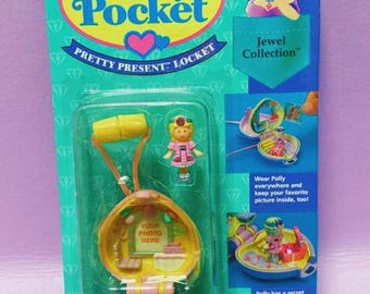Polly pocket Bluebird Pretty Présent Locket Collier 1992