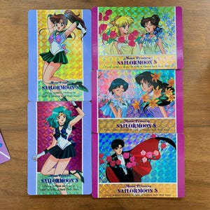 Sailormoon 90er Jahre Vintage offizielle Prism Glitter Amada Sammlung Karten HERO Teil 3
