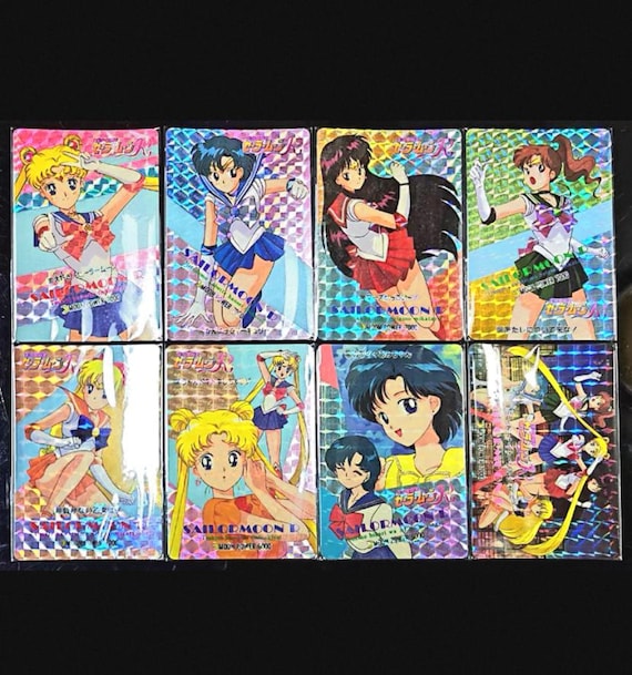 Sailor Moon 90s Vintage Amada Complete Set of PP Kira Sparkle