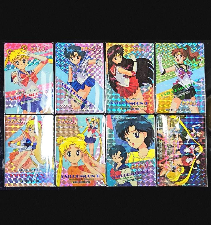 Sailor Moon 90s Vintage Amada Complete Set of PP Kira Sparkle