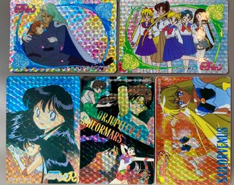 Sailormoon 90s vintage official Kira Sparkle Prism cards Banpresto | Sailor moon Caddass