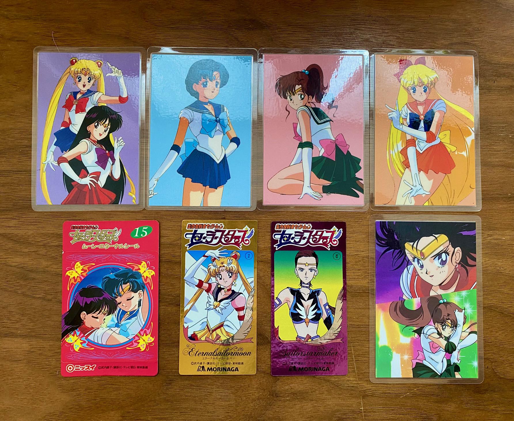 Sailor Moon セーラームーン カードファイル ホログラムカード付き Sailormoon 90s Vintage Official Movic Laminated Card & Hologrphic