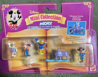 NIB vintage 1996 mattel Disney Tiny collection Mickey & friends characters extra figurines Polly Pocket set