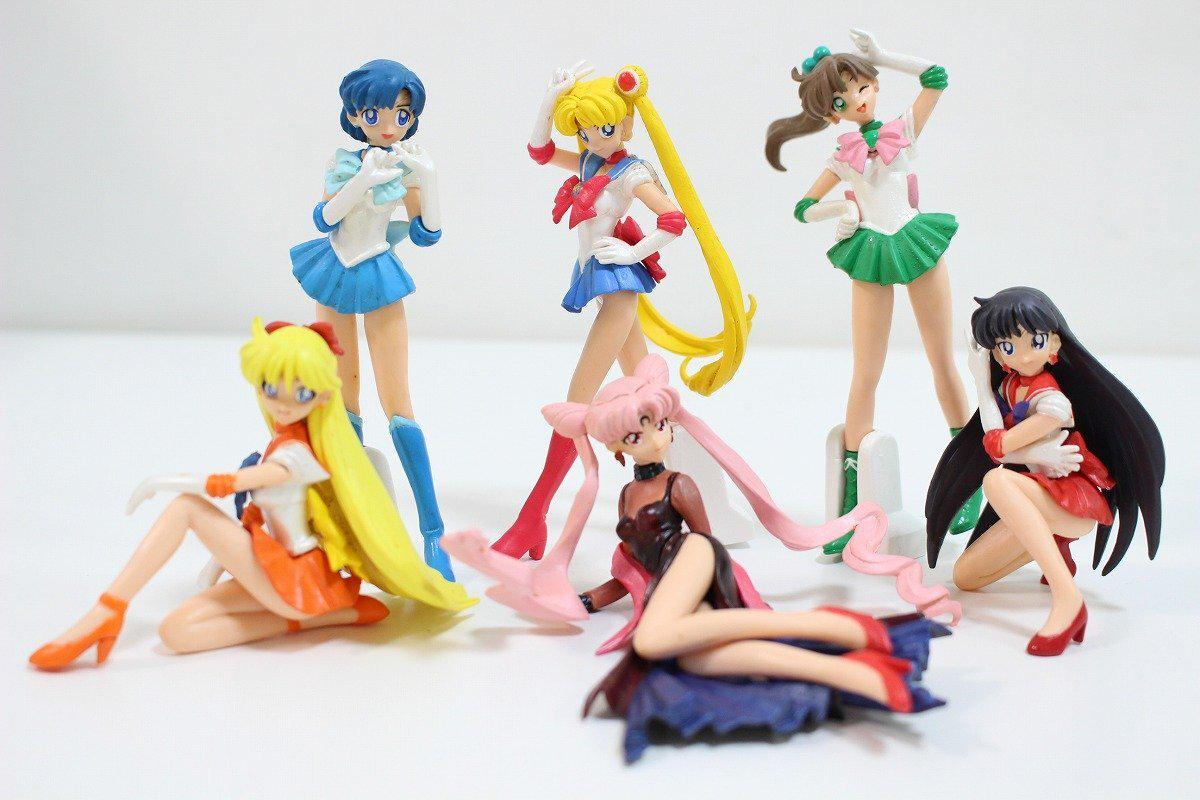 Ensemble complet de figurines Bandai Pretty Guardian Sailor Moon HGIF vintage des années 90, partie 1