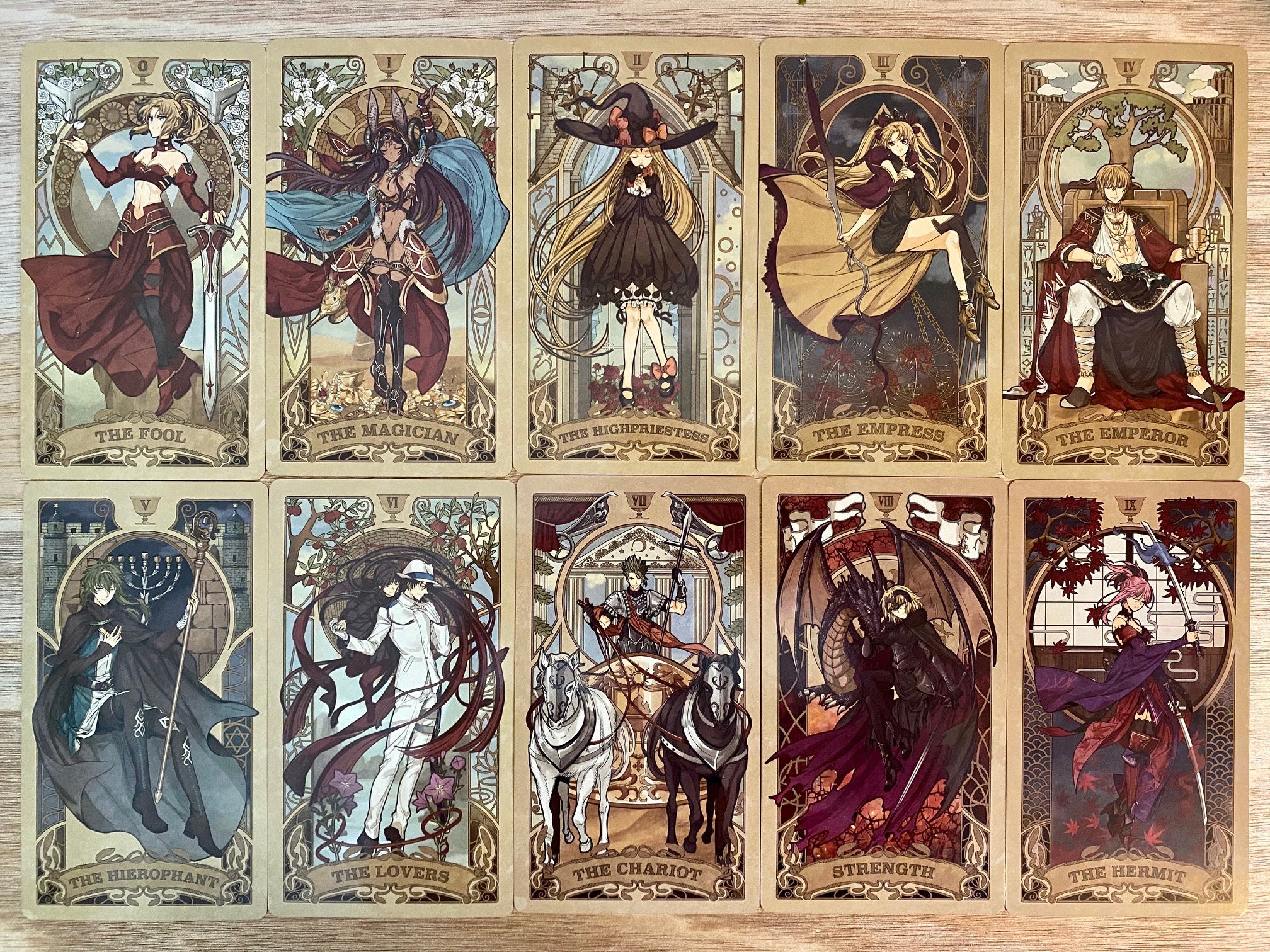 Fate journey tarot deck set B 22 Major Arcana Etsy