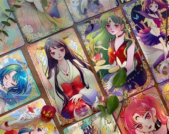 Sailor Moon Inspired Tarot Deck - Gold Foil Major Arcana Cards