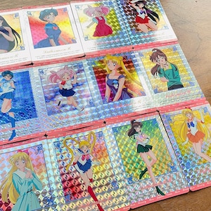 Kompletter Satz 12 Stück | Sailormoon 90er Jahre vintage offizielle Prism Sammelkarten HERO LC Teil 2