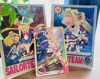 Sailormoon 90s vintage official Jumbo card promotion cards