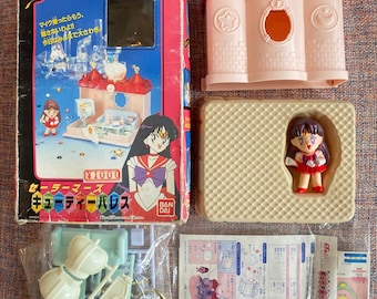 ¡Nuevo y completo! Castillo de Sailor Mars, miniatura vintage de 1993, casa de muñecas de Sailor Moon - Bandai Japón